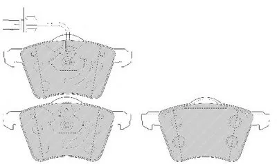 Комплект тормозных колодок, дисковый тормоз PREMIER FERODO купить
