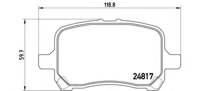 Комплект тормозных колодок, дисковый тормоз BREMBO купить