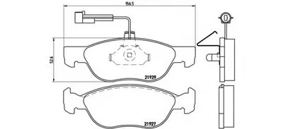 Комплект тормозных колодок, дисковый тормоз BREMBO купить