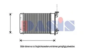 Теплообменник, отопление салона AKS DASIS купить