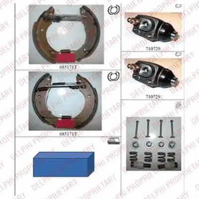 Комплект тормозных колодок DELPHI купить