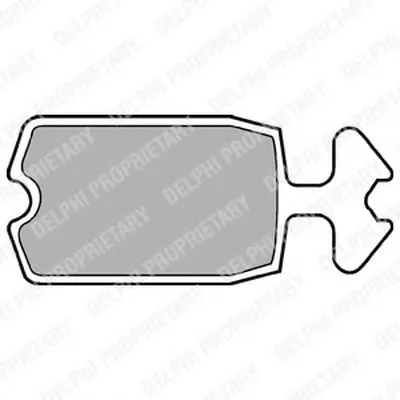 Комплект тормозных колодок, дисковый тормоз DELPHI купить