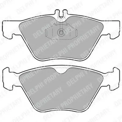 Комплект тормозных колодок, дисковый тормоз DELPHI купить