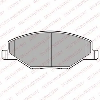 Комплект тормозных колодок, дисковый тормоз DELPHI купить
