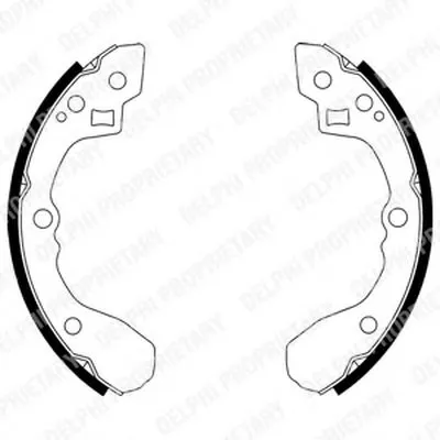 Комплект тормозных колодок DELPHI купить