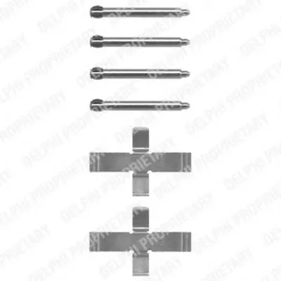 Комплектующие, колодки дискового тормоза DELPHI купить