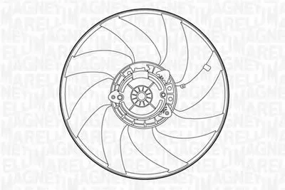 Вентилятор, охлаждение двигателя MAGNETI MARELLI купить