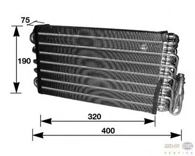 Испаритель, кондиционер BEHR HELLA SERVICE купить