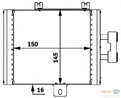 масляный радиатор, двигательное масло BEHR HELLA SERVICE купить