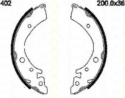 Комплект тормозных колодок TRISCAN купить