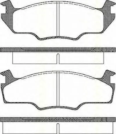 Комплект тормозных колодок, дисковый тормоз TRISCAN купить