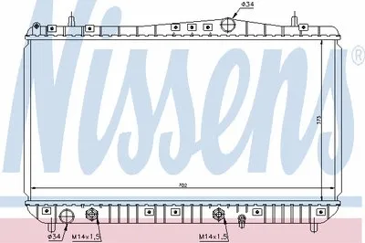Радиатор, охлаждение двигателя NISSENS купить