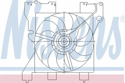 Вентилятор, охлаждение двигателя NISSENS купить