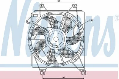 Вентилятор, охлаждение двигателя NISSENS купить