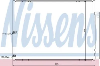 Конденсатор, кондиционер NISSENS купить