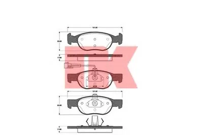 Комплект тормозных колодок, дисковый тормоз NK купить
