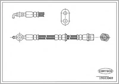 Тормозной шланг CORTECO купить