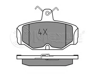 Комплект тормозных колодок, дисковый тормоз MEYLE купить