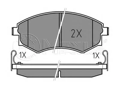 Комплект тормозных колодок, дисковый тормоз MEYLE купить