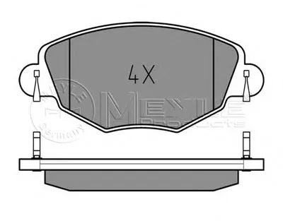 Комплект тормозных колодок, дисковый тормоз MEYLE купить