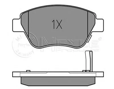 Комплект тормозных колодок, дисковый тормоз MEYLE купить