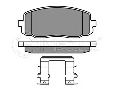 Комплект тормозных колодок, дисковый тормоз MEYLE купить