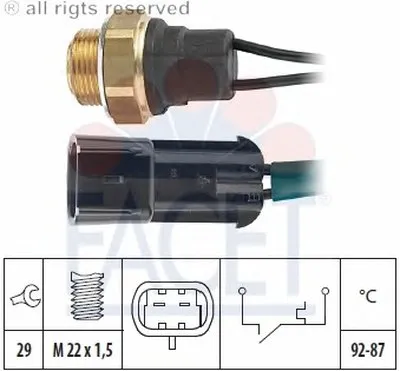 Термовыключатель, вентилятор радиатора FACET купить