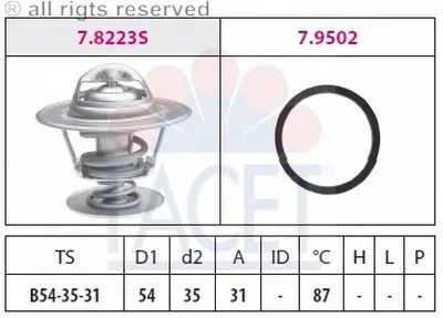 Термостат, охлаждающая жидкость FACET купить