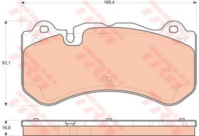 Комплект тормозных колодок, дисковый тормоз