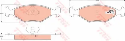 Комплект тормозных колодок, дисковый тормоз COTEC TRW купить