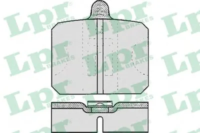 Комплект тормозных колодок, дисковый тормоз LPR купить