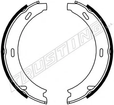 Комплект тормозных колодок, стояночная тормозная система TRUSTING купить