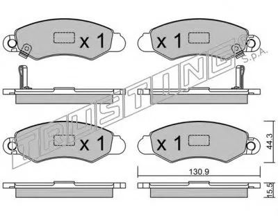 Комплект тормозных колодок, дисковый тормоз TRUSTING купить