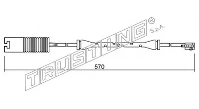 Сигнализатор, износ тормозных колодок TRUSTING купить