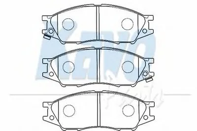 Комплект тормозных колодок, дисковый тормоз MK KASHIYAMA KAVO PARTS купить