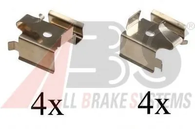 Комплектующие, колодки дискового тормоза A.B.S. купить