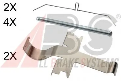 Комплектующие, колодки дискового тормоза A.B.S. купить