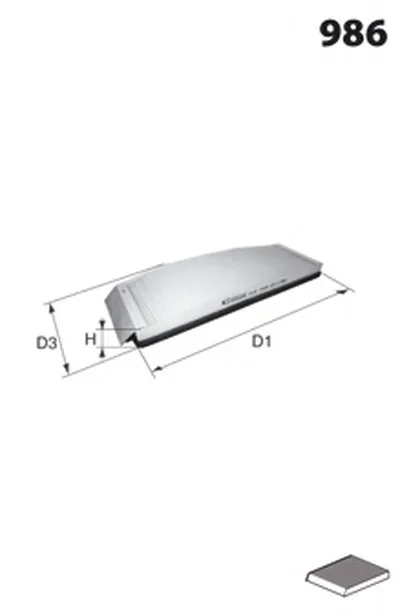 Фильтр, воздух во внутренном пространстве MECAFILTER MECAFILTER купить