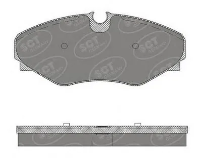 Комплект тормозных колодок, дисковый тормоз SCT Germany купить