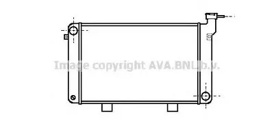 Радиатор, охлаждение двигателя AVA QUALITY COOLING купить