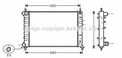 Радиатор, охлаждение двигателя AVA QUALITY COOLING купить
