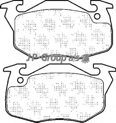 Комплект тормозных колодок, дисковый тормоз QH JP GROUP купить