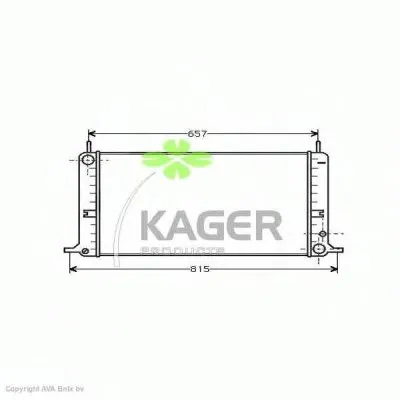 Радиатор, охлаждение двигателя KAGER купить