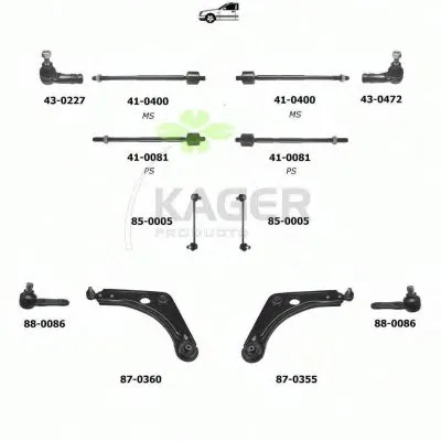 Подвеска колеса KAGER купить