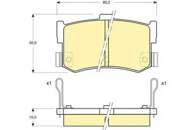 Комплект тормозных колодок, дисковый тормоз GIRLING купить