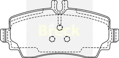 Комплект тормозных колодок, дисковый тормоз BRECK купить