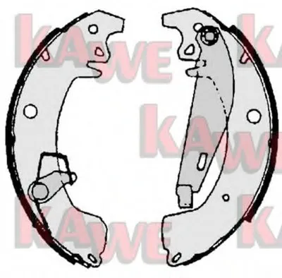 Комплект тормозных колодок KAWE купить