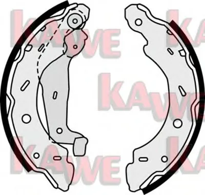 Комплект тормозных колодок KAWE купить