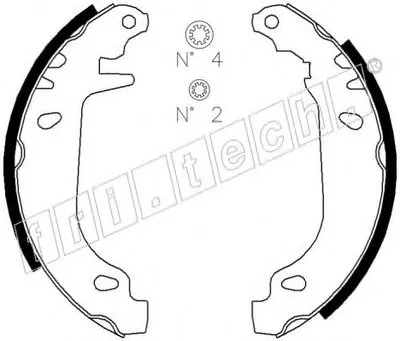 Комплект тормозных колодок fri.tech. купить