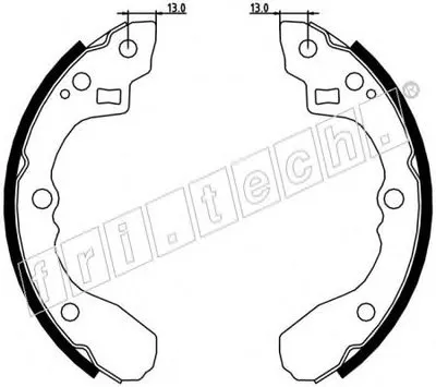 Комплект тормозных колодок fri.tech. купить